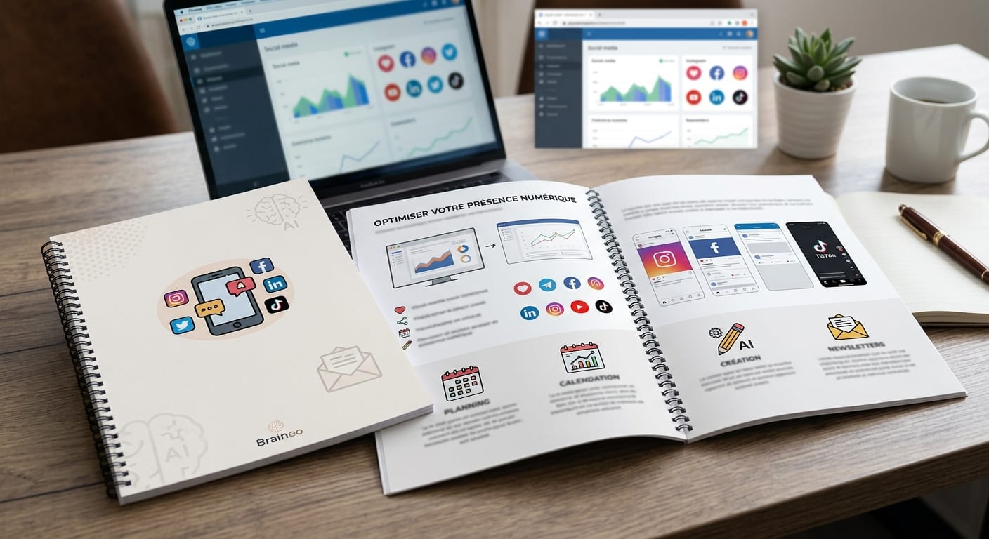 Aperçu du livret conseil PDF dédié aux bonnes pratiques de gestion des réseaux sociaux et newsletters